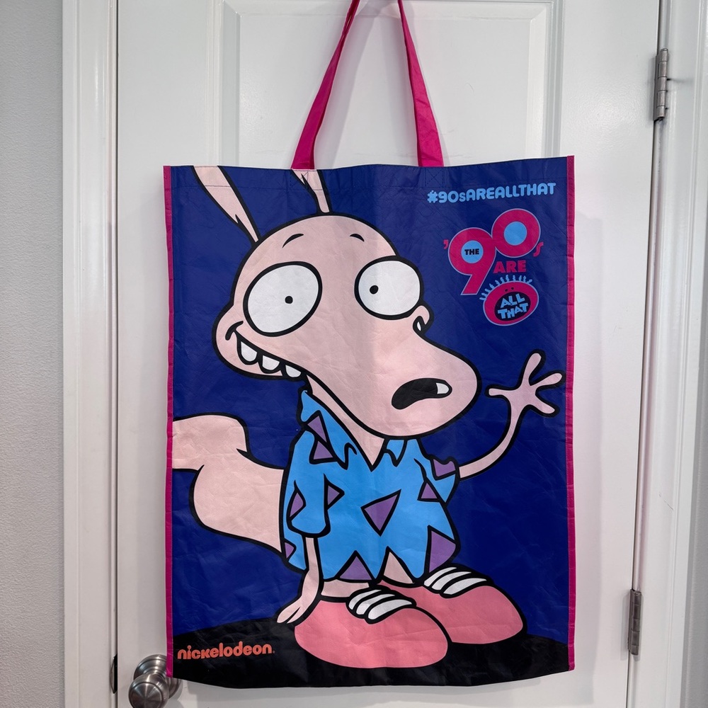 SDCC 2017 Rare Nickelodeon Rocko's Modern Life Big Laundry Tote Bag